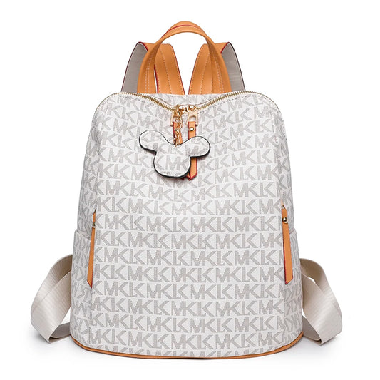 2023 Luxury Women's Small Brand Backpack Delicate PVC Fabric Shoulder Bag Women Letter Designer Backpack Elegant Bags School Bag